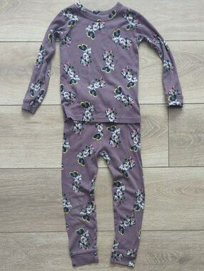 Disney x Gap Mauve Minnie Mouse Long Sleeve Organic Cotton Pajama Set